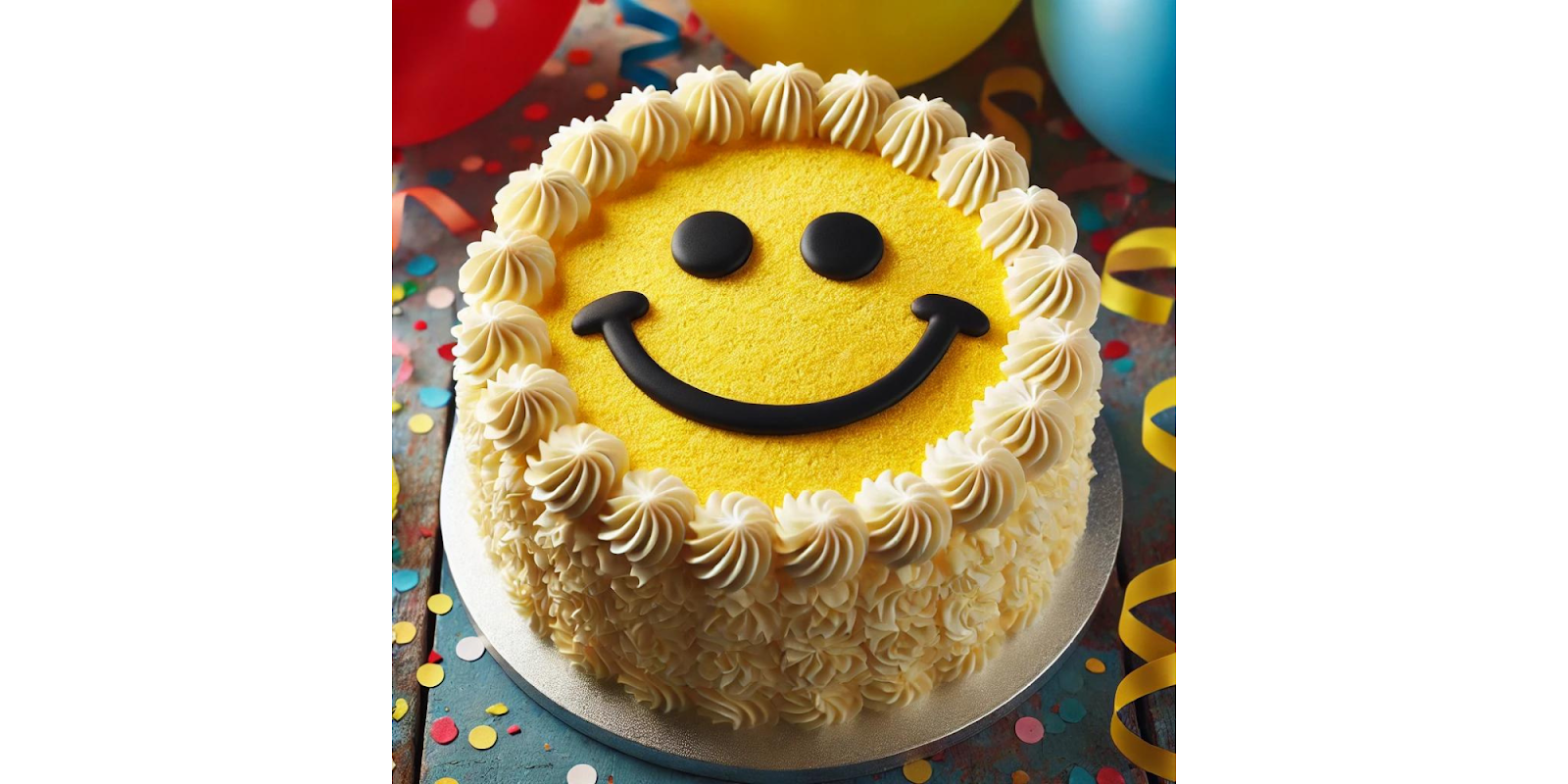 1. Classic Yellow Smiley Cake Design