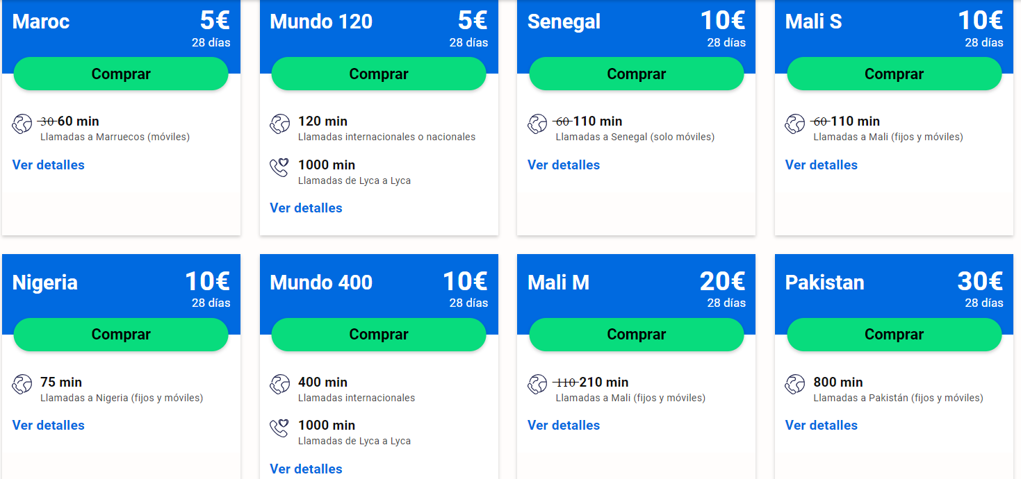 ¿Qué precios tiene la eSIM Lycamobile?
