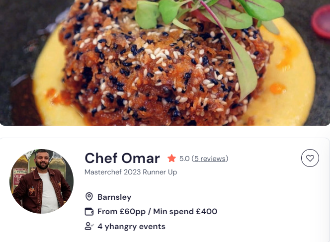 Chef Omar’s dewsbury catering 