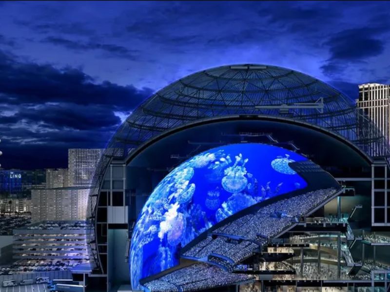 maior tela de led do mundo design
