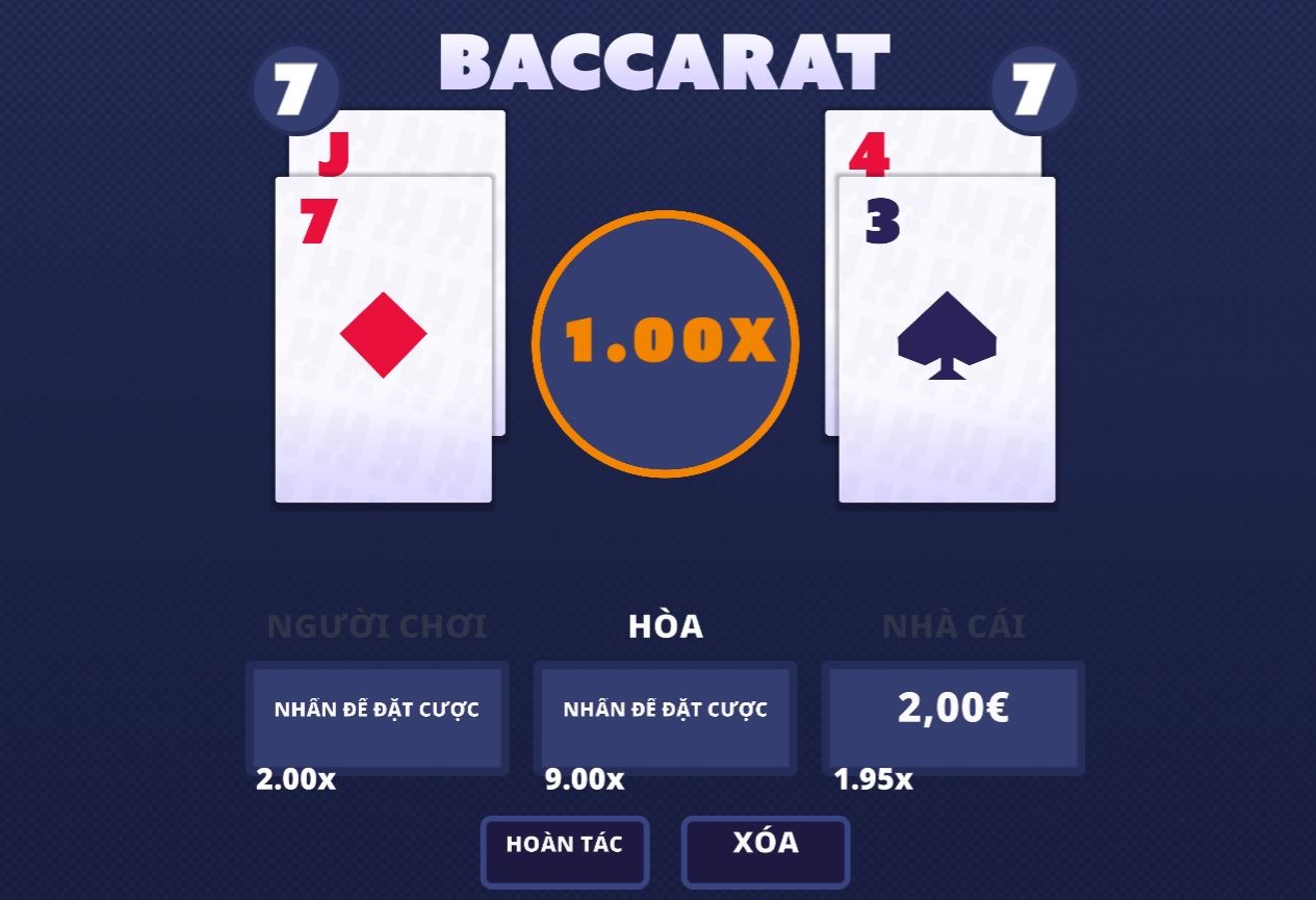 game bài Baccarat M88