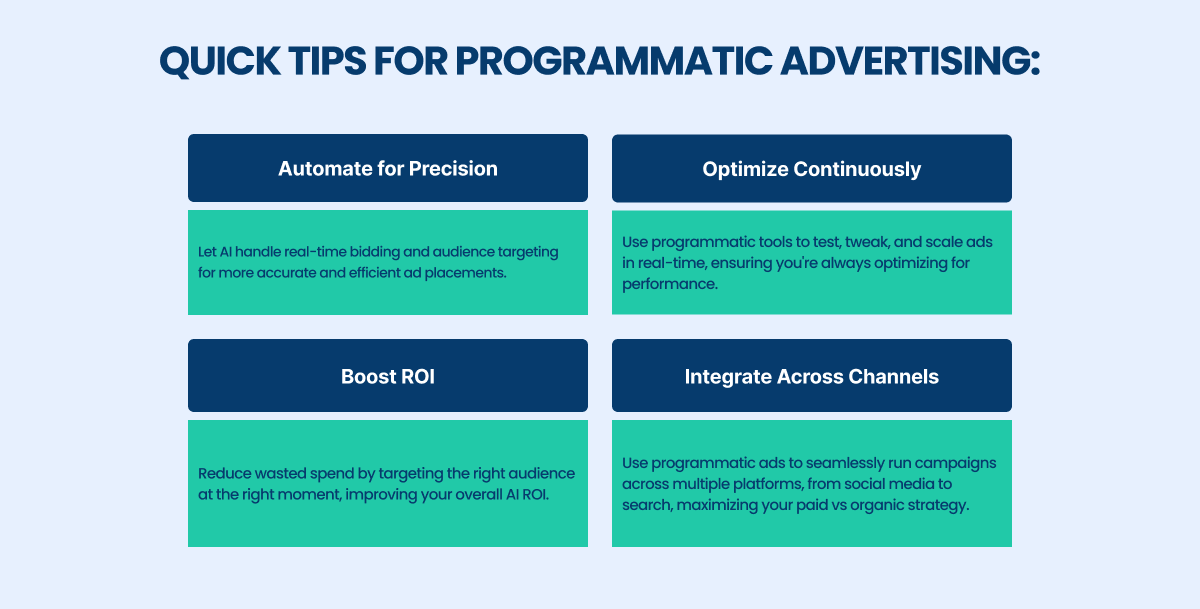 quick tips for programmatic advertising