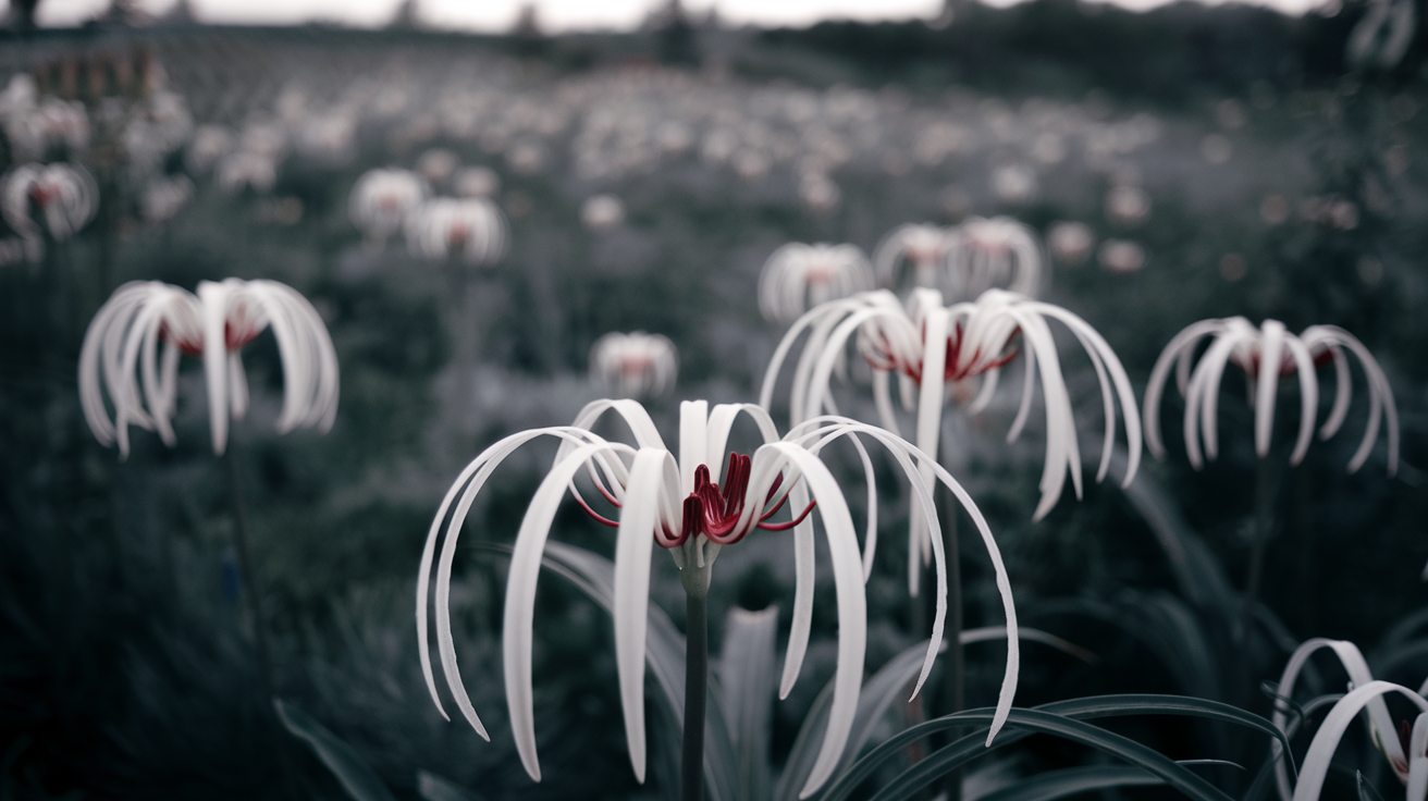 how does the white spider lily help the ag perdue