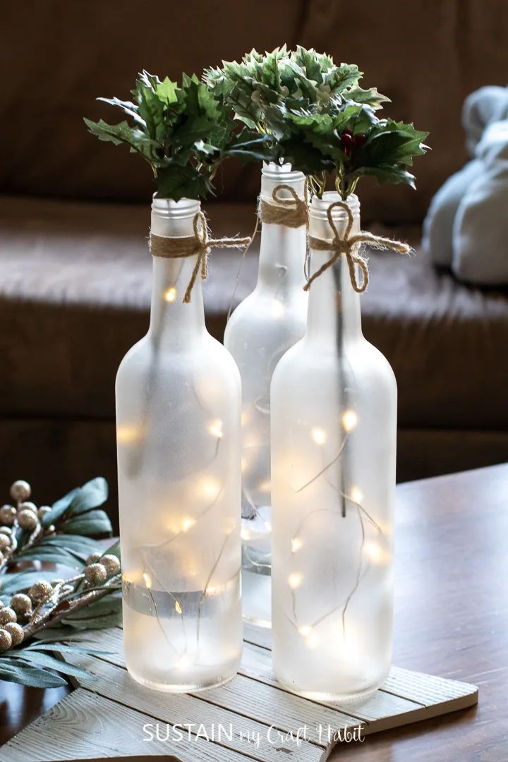 Wine Bottle Centerpiece