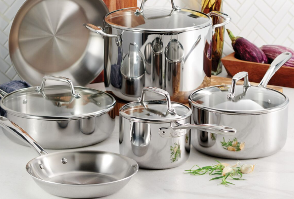 Tramontina 10-Piece Stainless Steel Cookware Set