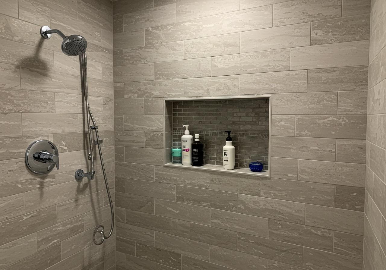  Shower Niche for Storage