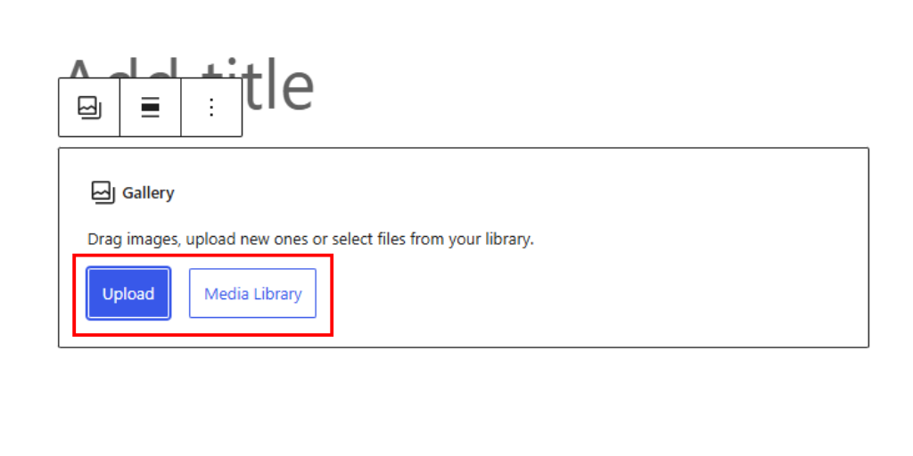 Upload or Choose Images From Library