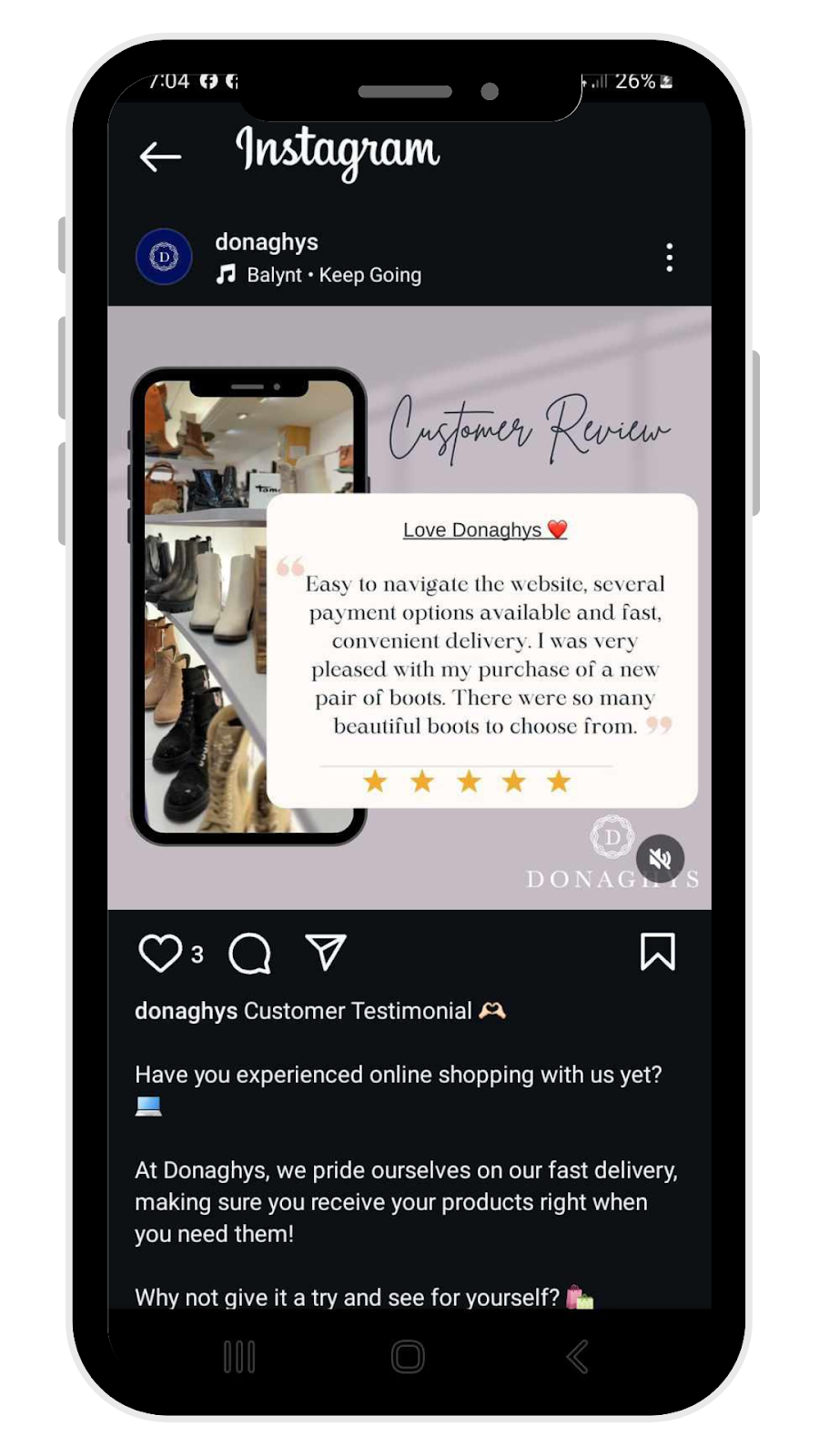 Instagram Post Ideas - Customer Testimonials and Reviews