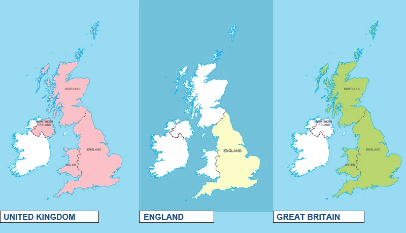 United Kingdom, Great Britain & England