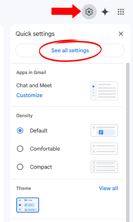 select “See all settings”