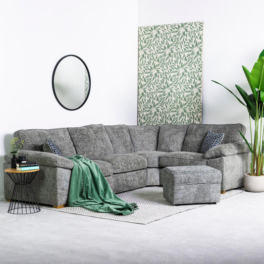 Brown corner sofa