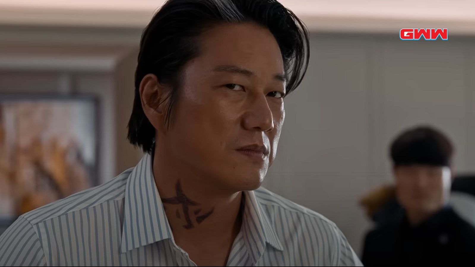 Sung Kang in a tense moment from Weekend in Taipei