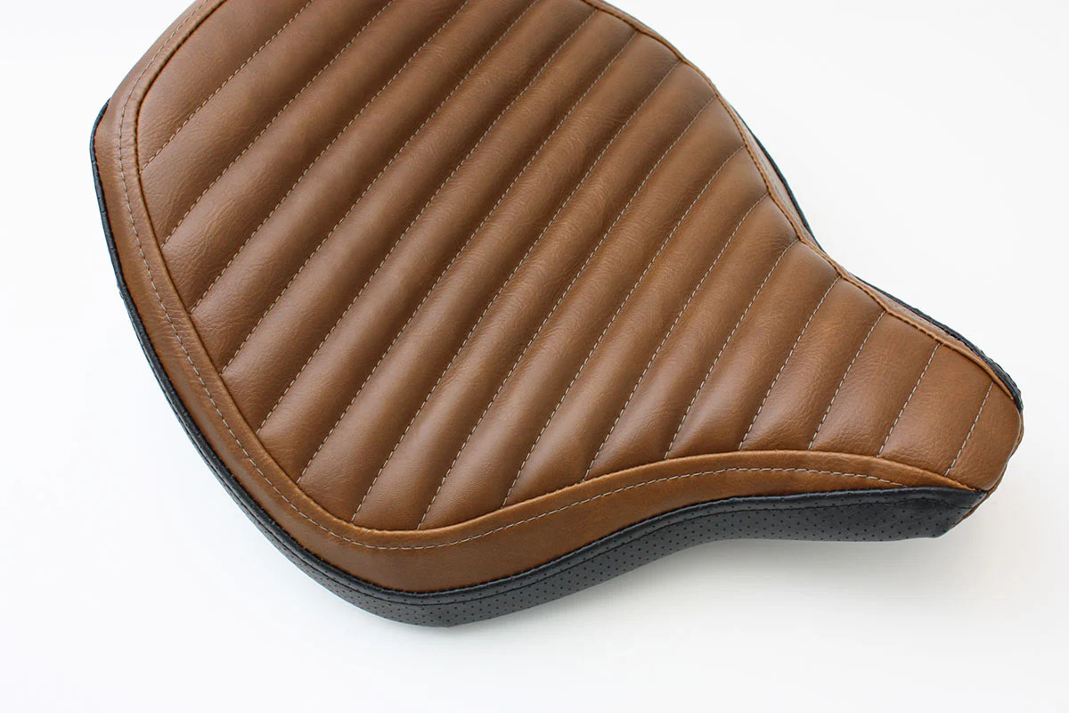 Café racer style seat cover for motorcycle from Luimoto