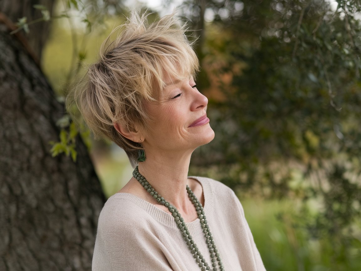 Feathered Tousled Pixie for Natural Movement