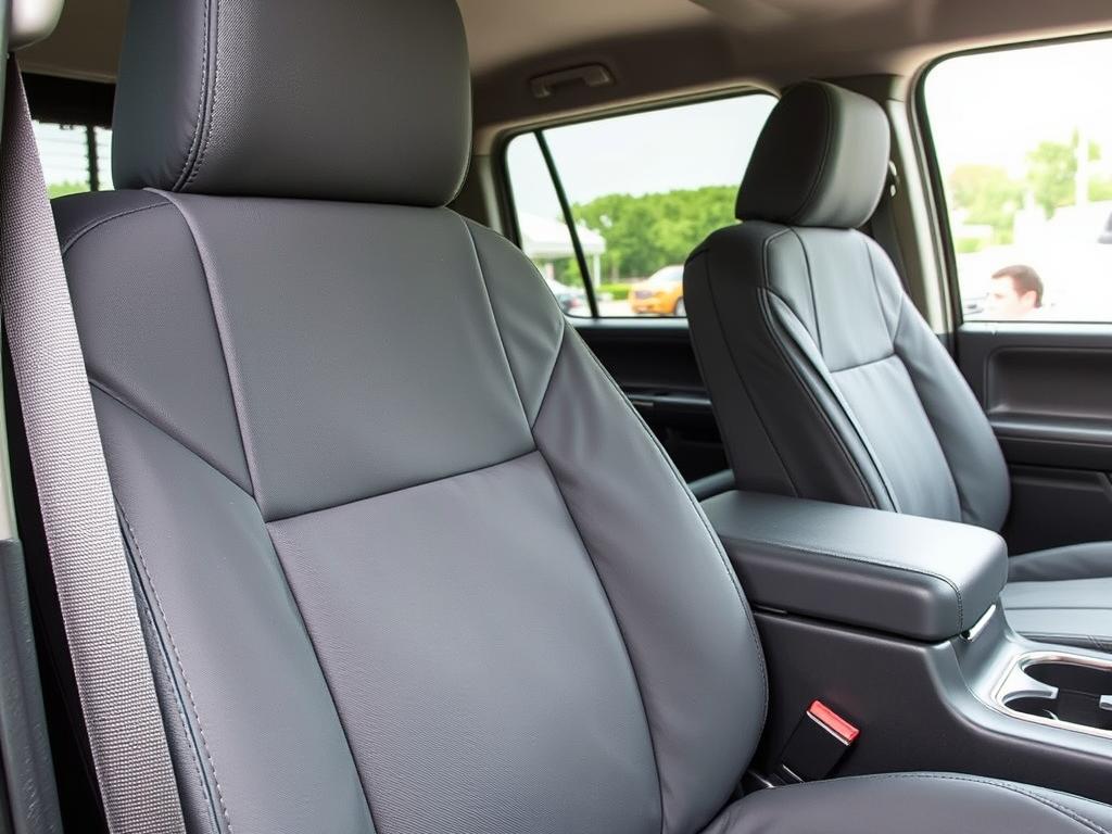 Rugged ballistic custom car seat covers for work trucks