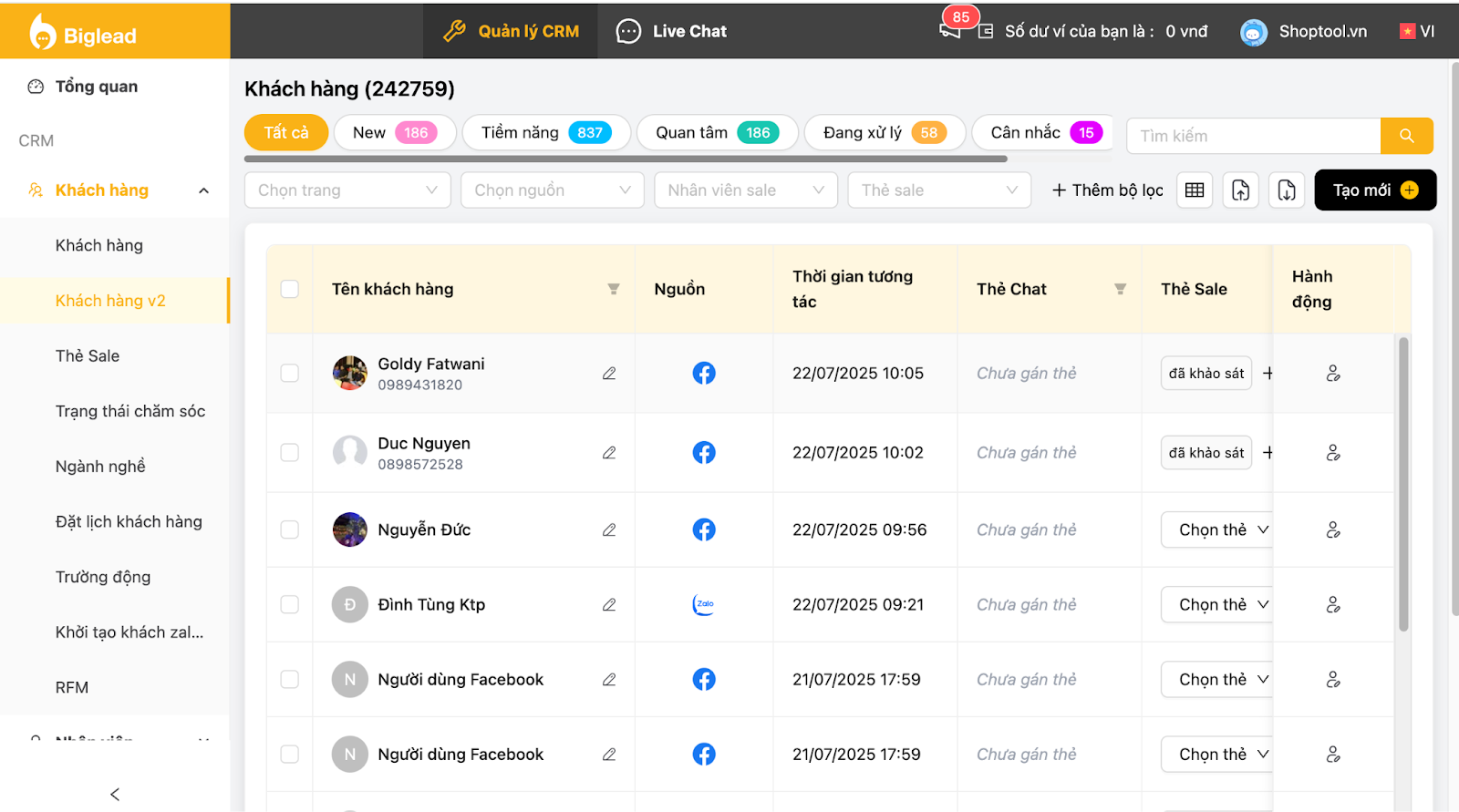 Ảnh 8: Biglead CRM