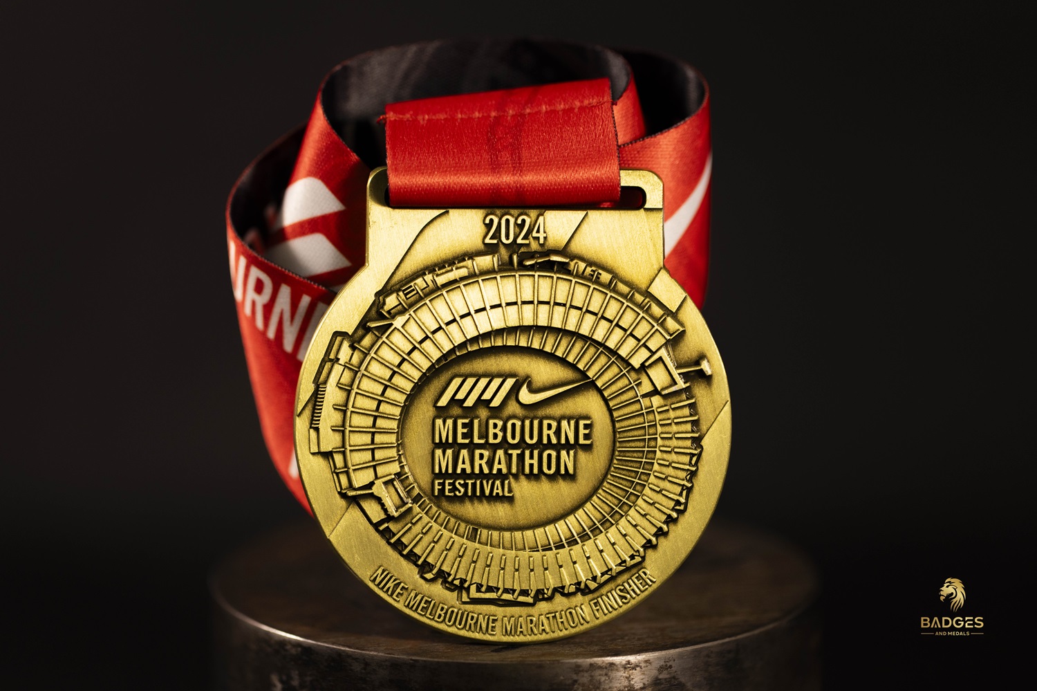 Nike Melbourne Marathon custom medal.