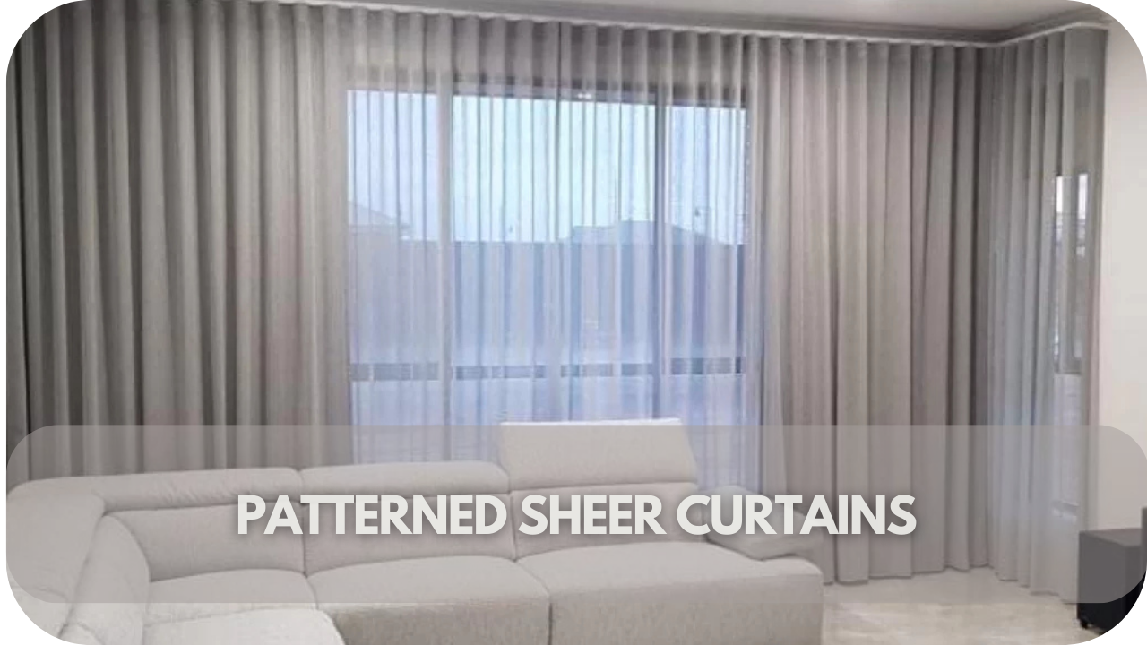 Stylish patterned sheer curtains to enhance contemporary Aussie spaces