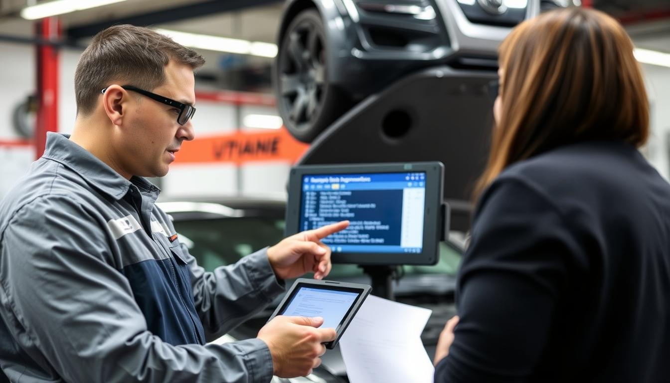 Mechanic answering questions about P0430 car code