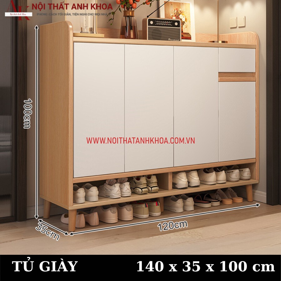 Tủ giày gỗ công nghiệp MDF giá tốt