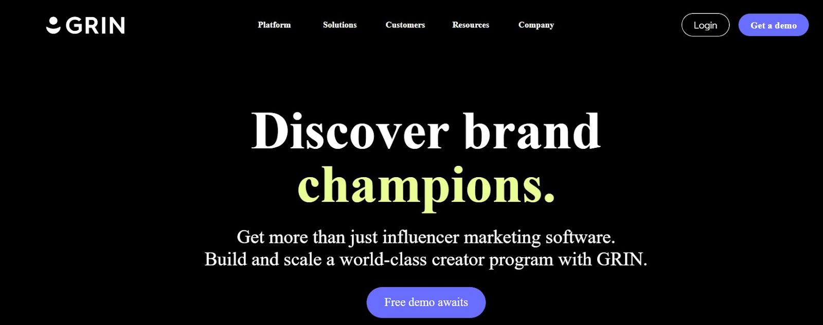 GRIN influencer marketplace