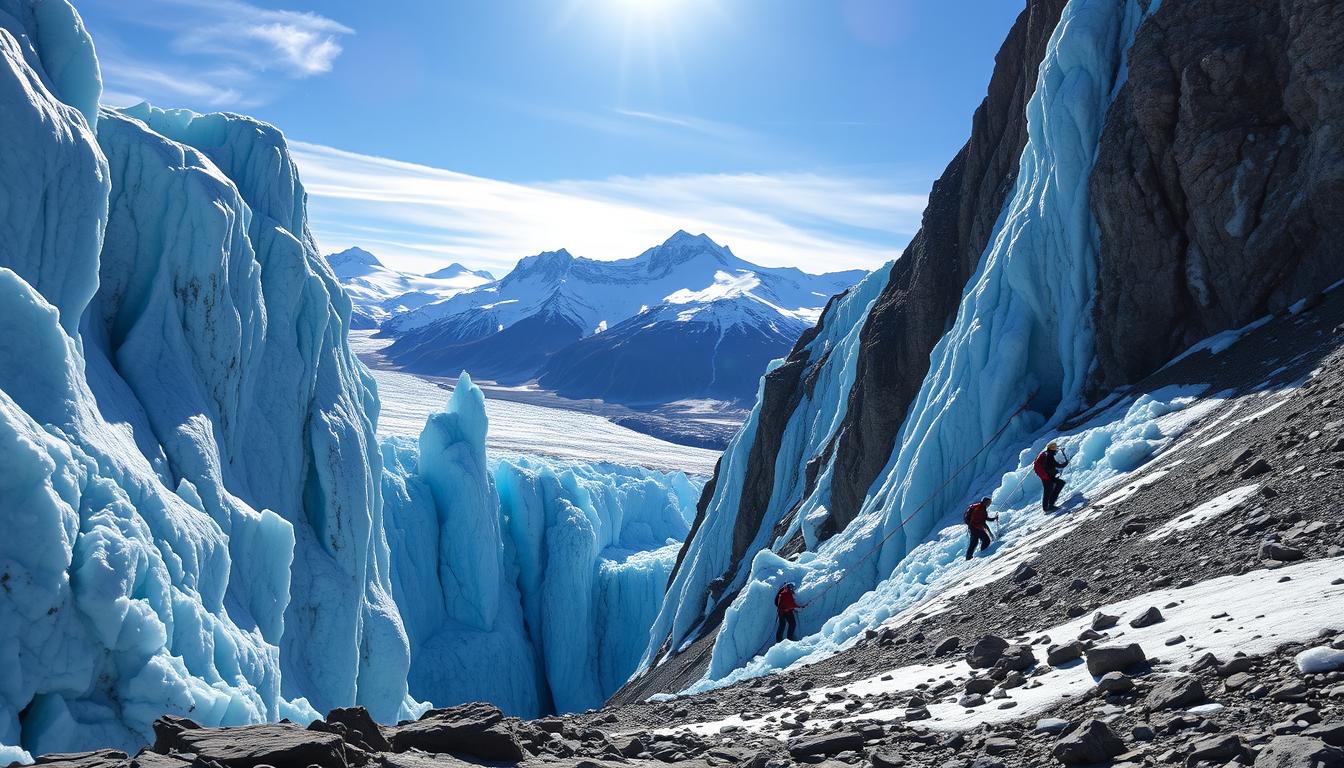 ice climbing in patagonia