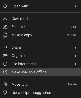How to edit Google Docs without wifi or internet access?