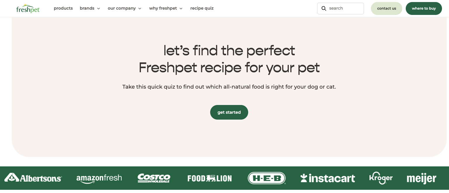 11. Freshpet’s Pet Food Quiz