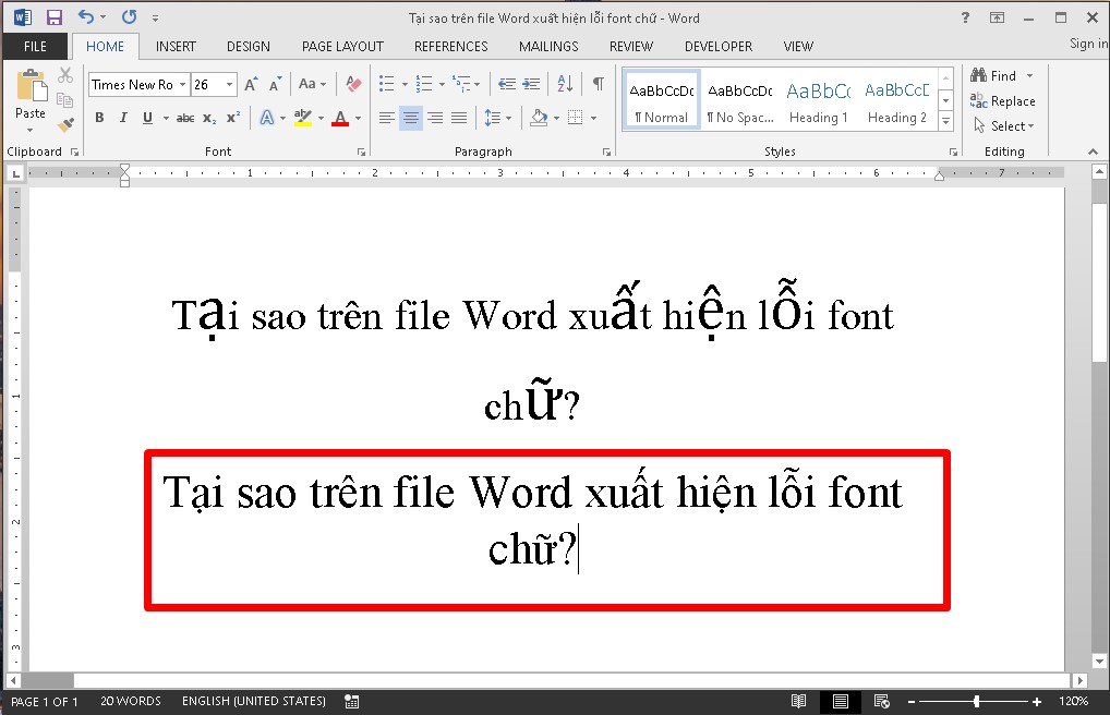 tại sao font chữ trong word bị lỗi khi tải về?