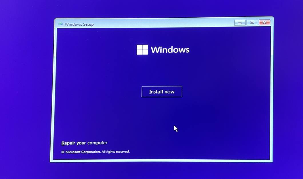 windows 11 install