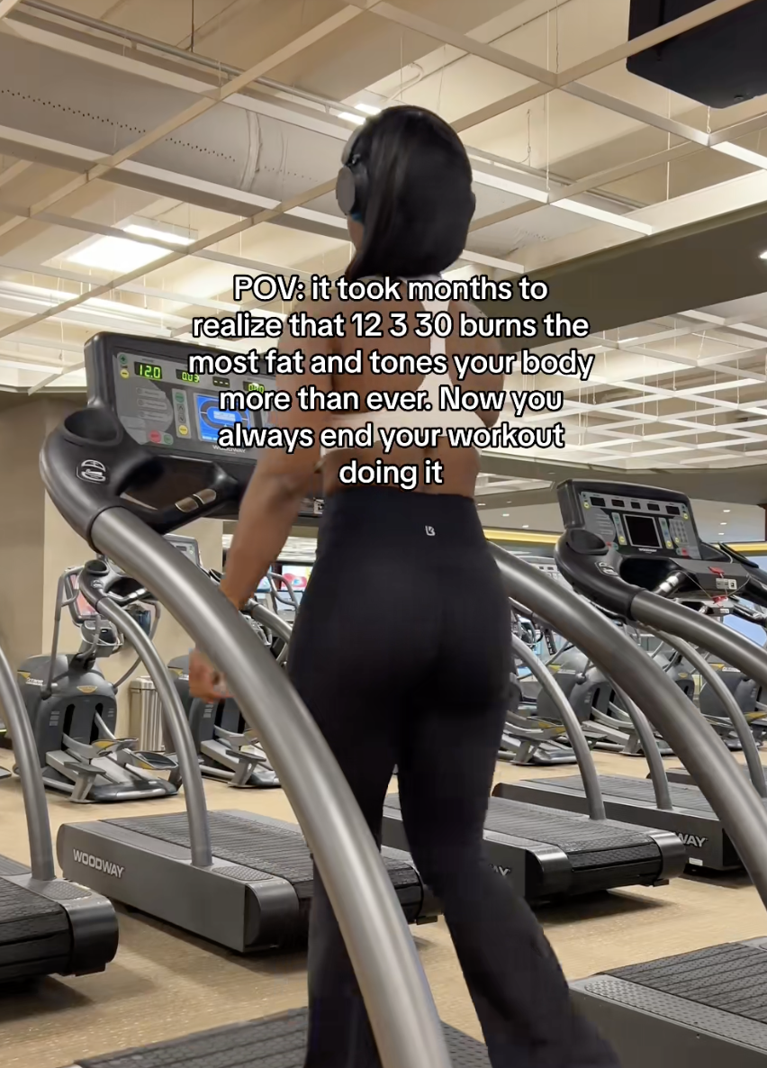 POV: it took months to realize that 12 3 30 burns the most fat and tones your body more than ever. Now you always end your workout doing it