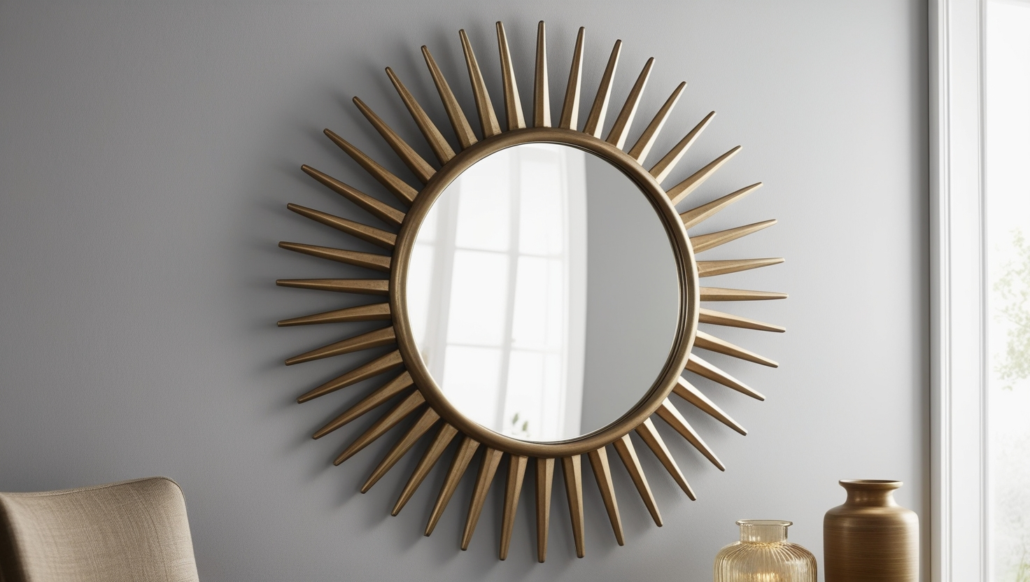 IKEA Sunburst Figgjo Wall Mirror