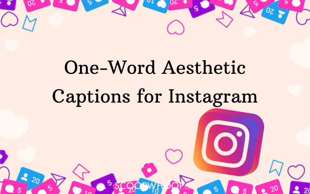 one word aesthetic captions for instagram