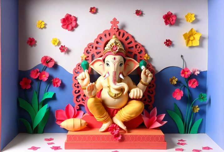 creative ganpati decoration