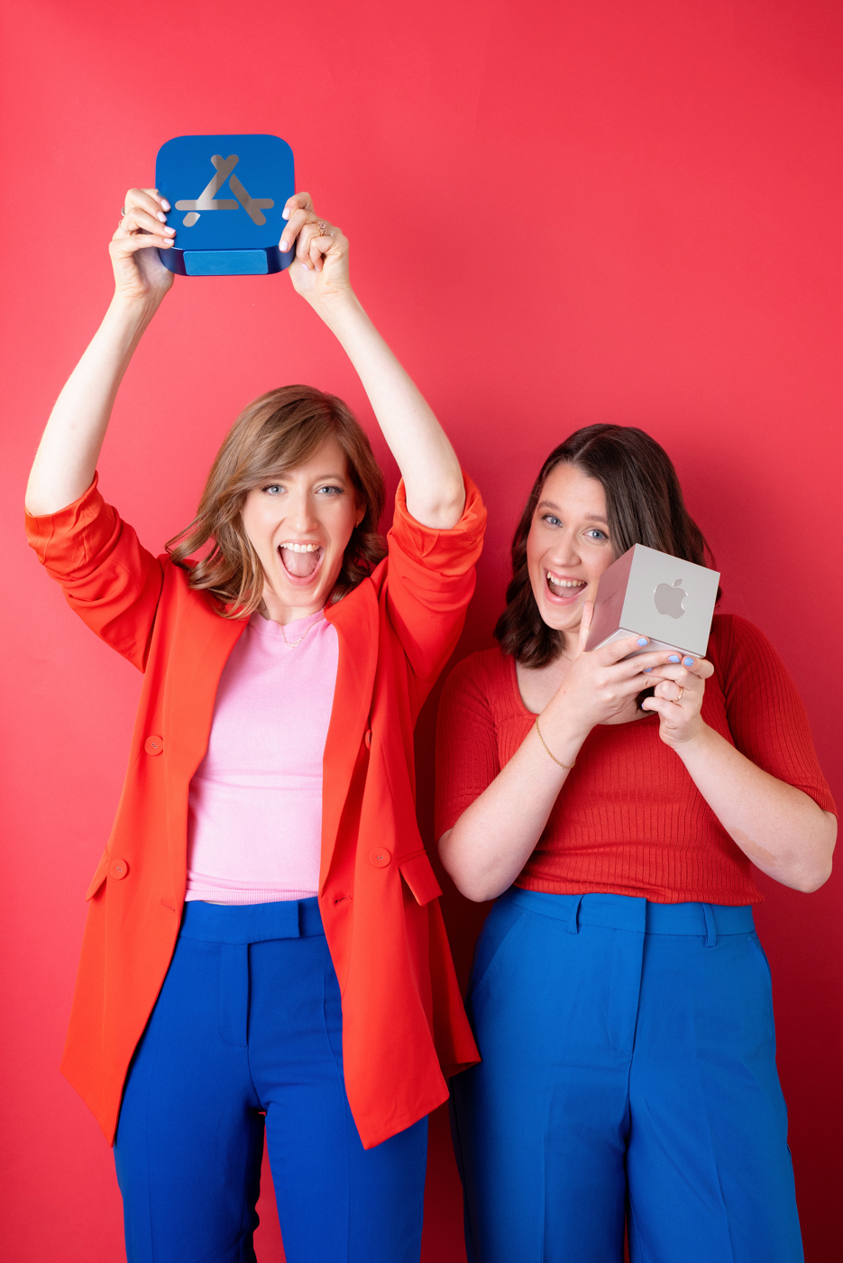 Esther and I with our Apple Design Award and App Store Award.