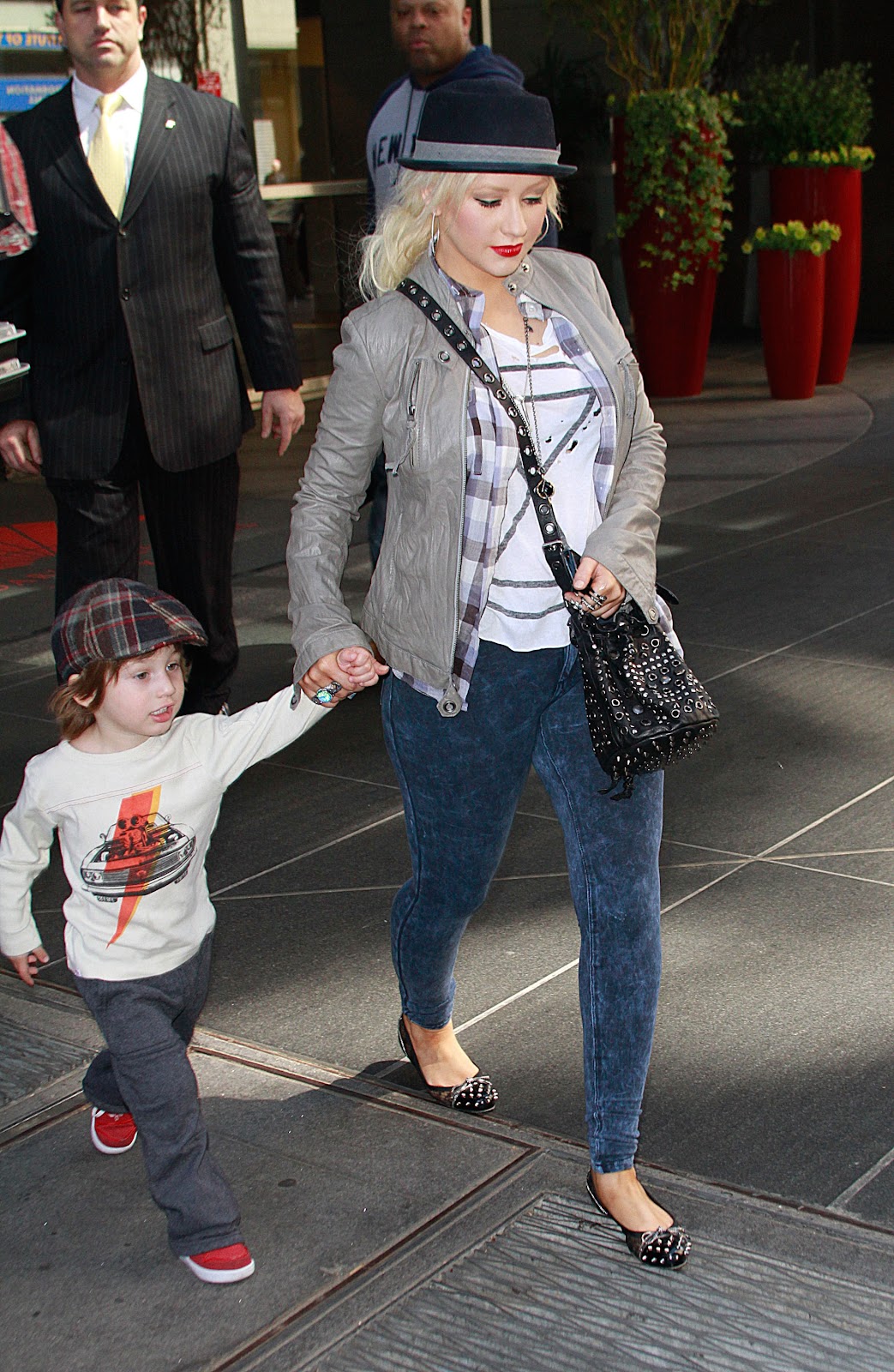 Christina Aguilera and Max Liron Bratman sighting on the streets of Manhattan in New York City, on May 11, 2011 | Source: Getty Images