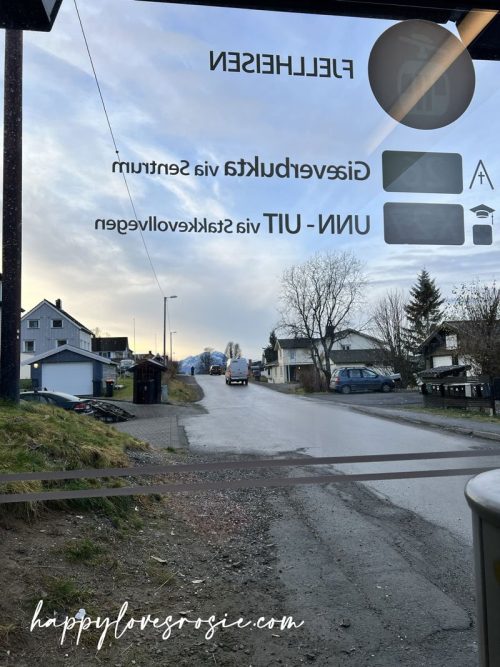 Bus stop in Tromso