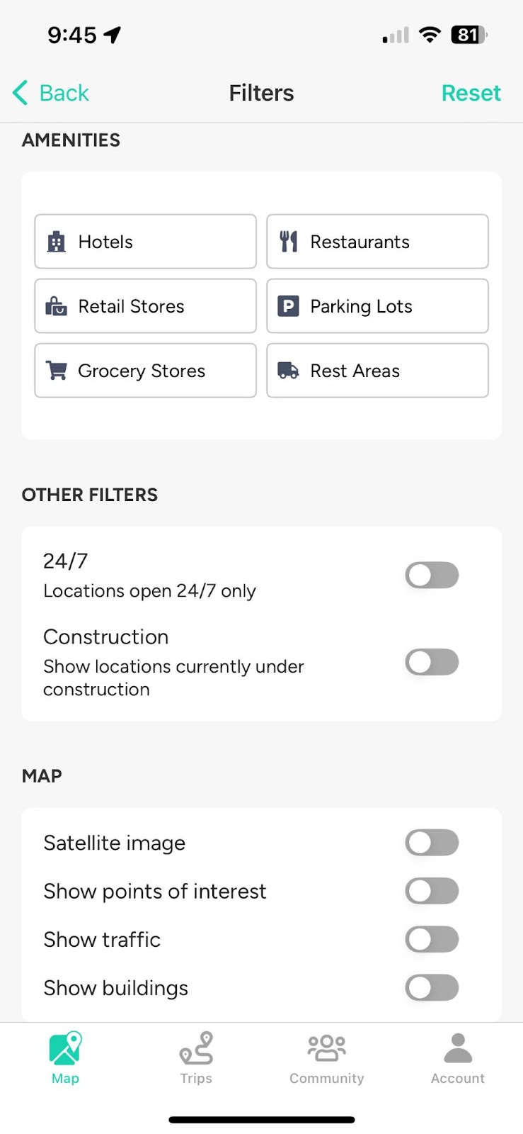 plan ev trip with google maps