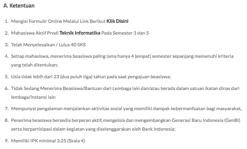 Info Beasiswa