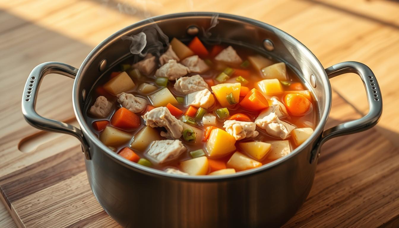 Chicken Stew Vegetable Preparation