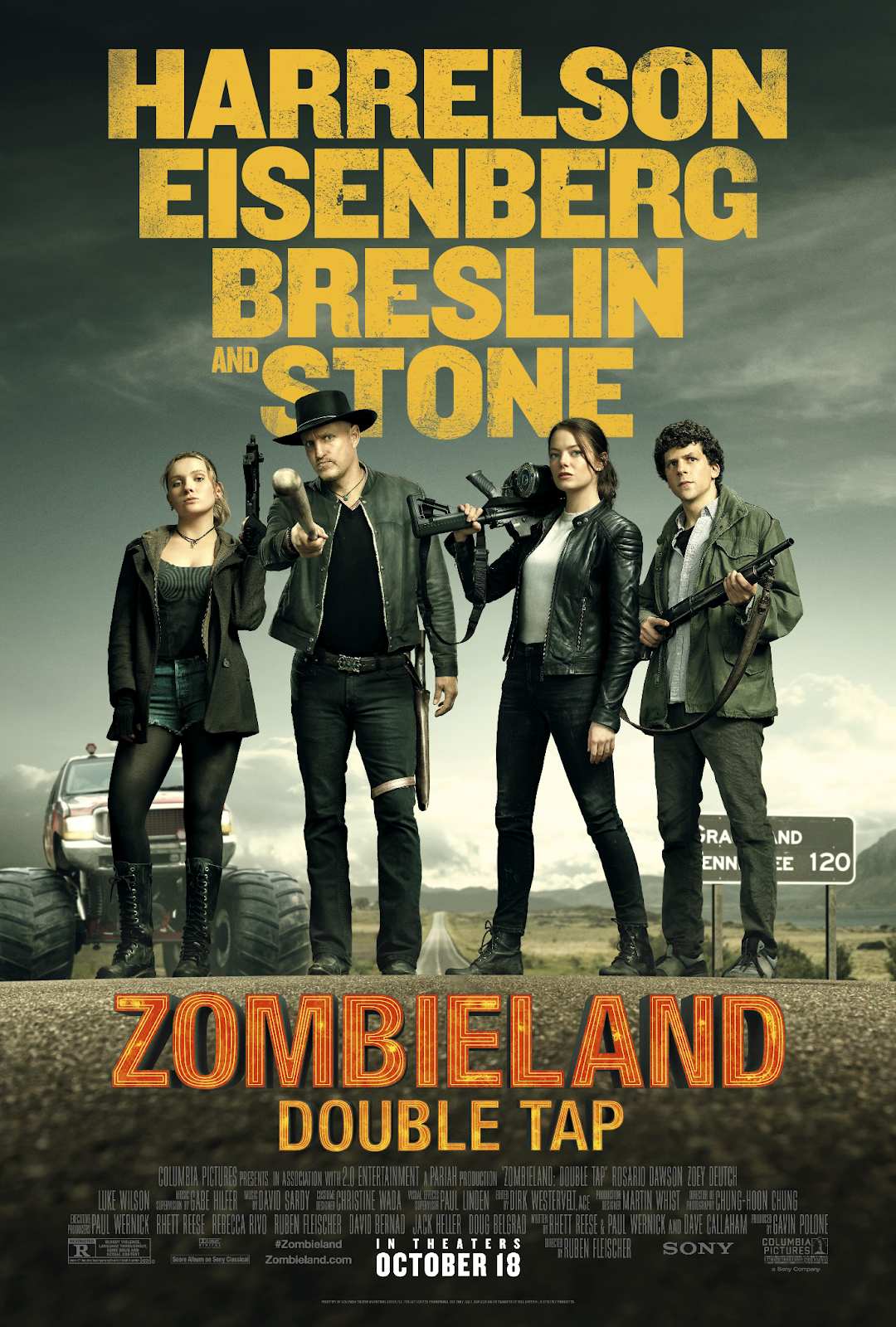 Zombieland: Double Tap- Horror comedy movies on netflix