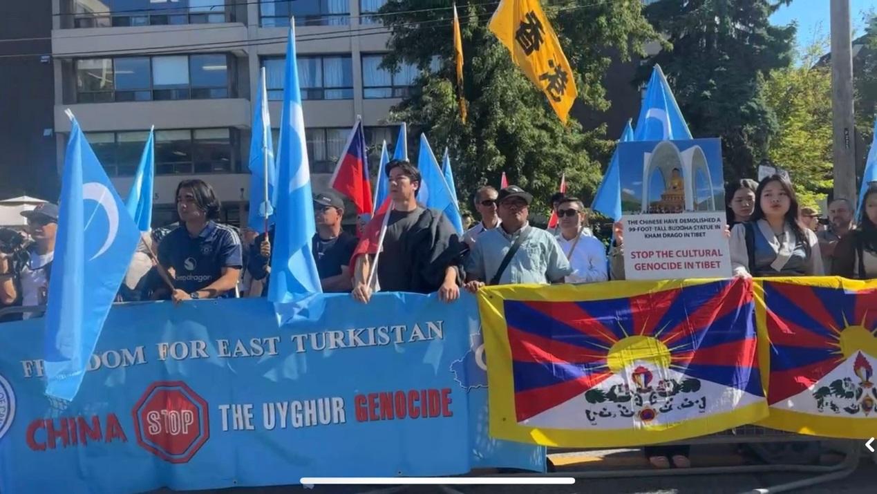 中国民主党加拿大委员会参与主办国殇日大型抗议活动/刘畅