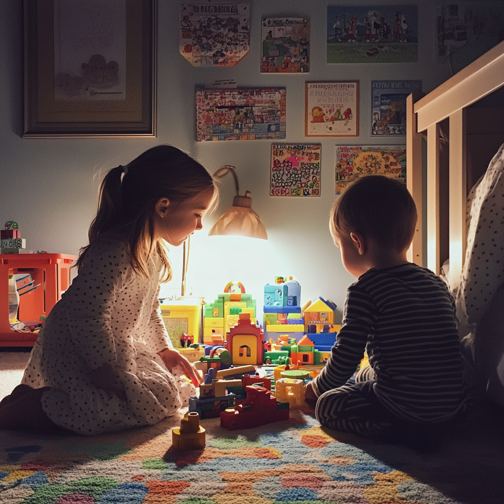 Children playing with their toys | Source: Midjourney