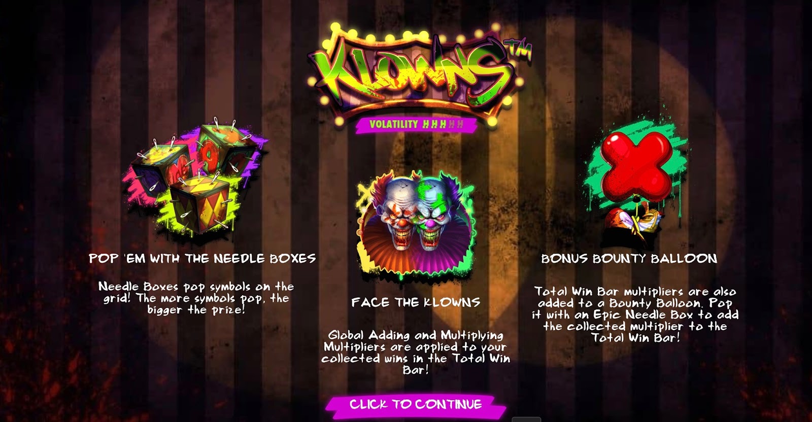 Klowns bonus buy gameplay