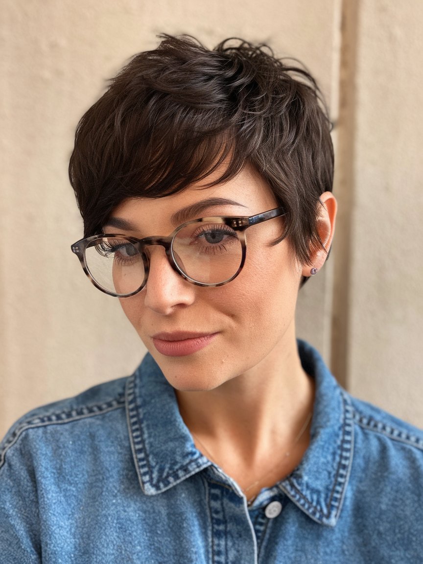 53. Chic Pixie Cut for Fine Hair