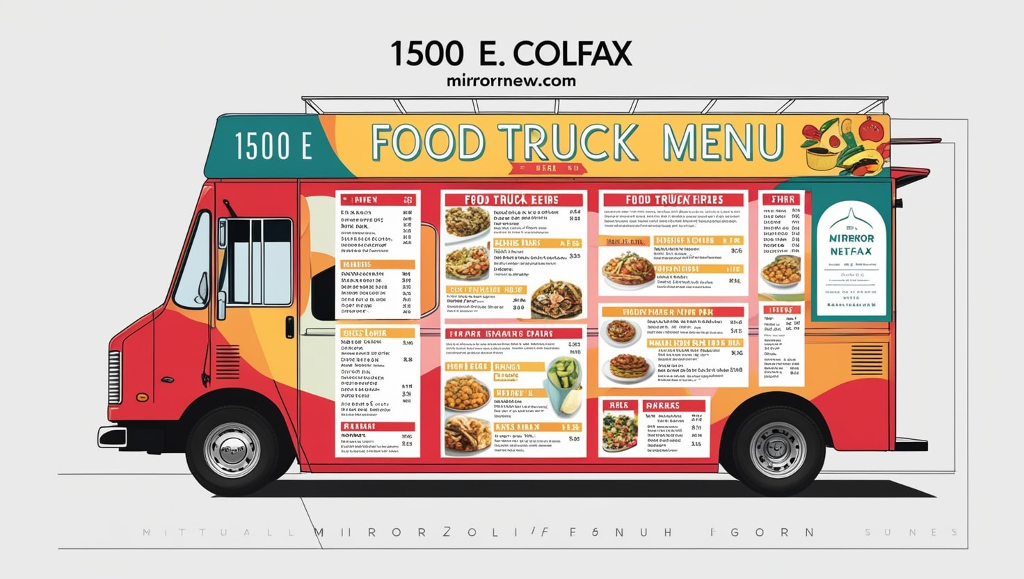 1500 E Colfax Food Truck Menu