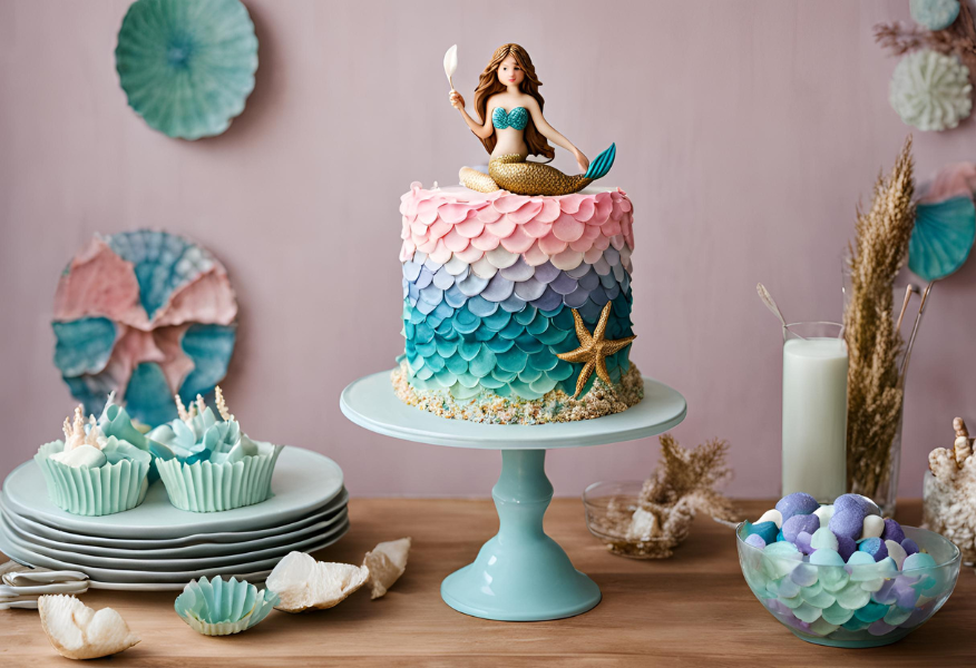 Zeemeermin Taart - Bellaria Cake Design