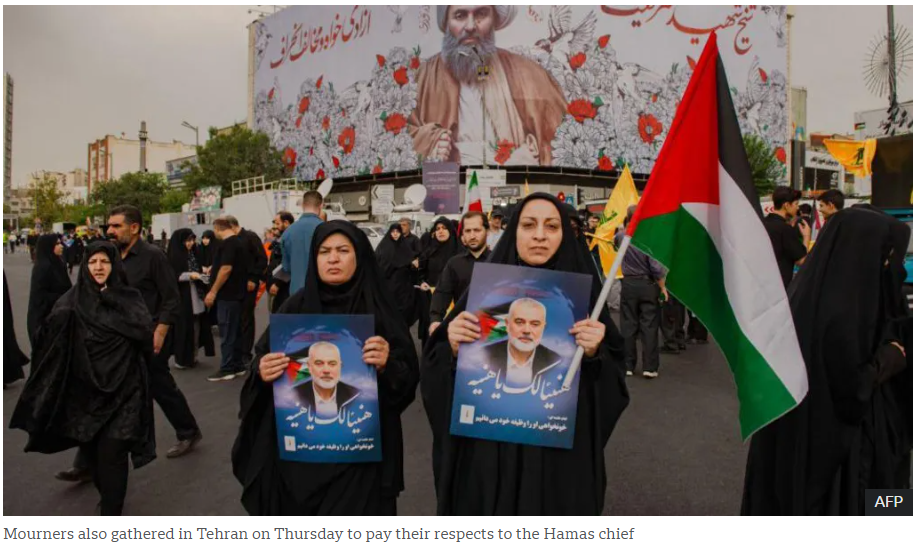 Ismail Haniyeh Assassinated in Tehran; Hamas Blames Israel for His Death