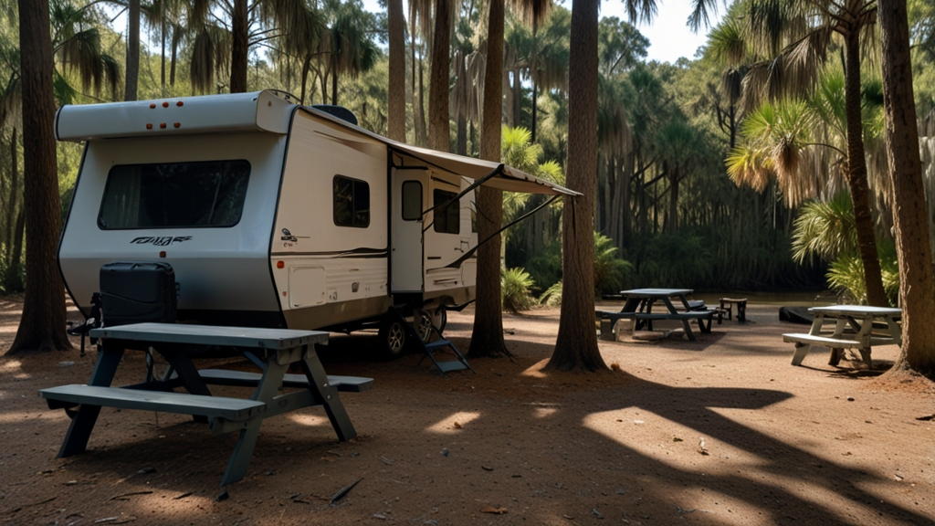 overflow camping hunting island campground sc