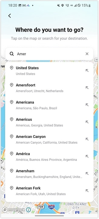 search targeted location 
